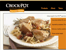 Tablet Screenshot of crockpotsolutions.com